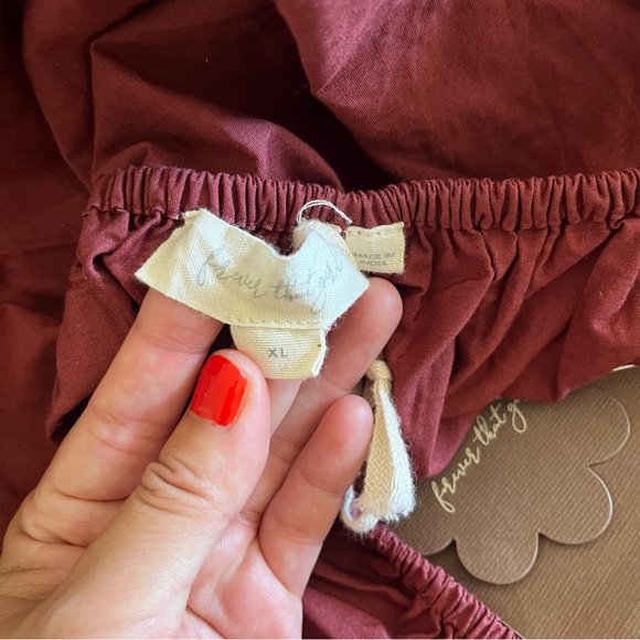 NWT Anthropologie Forever That Girl Scalloped Puff Sleeve Cotton Mini Dress XL - Picture 11 of 13